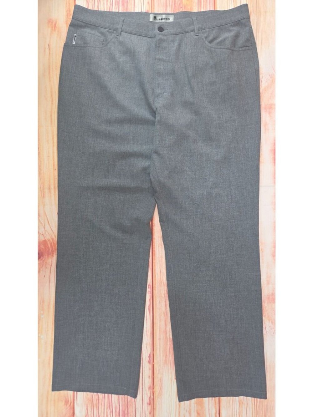 Alberto Men's 5-Pocket Straight-Leg Golf Pants 36x32
